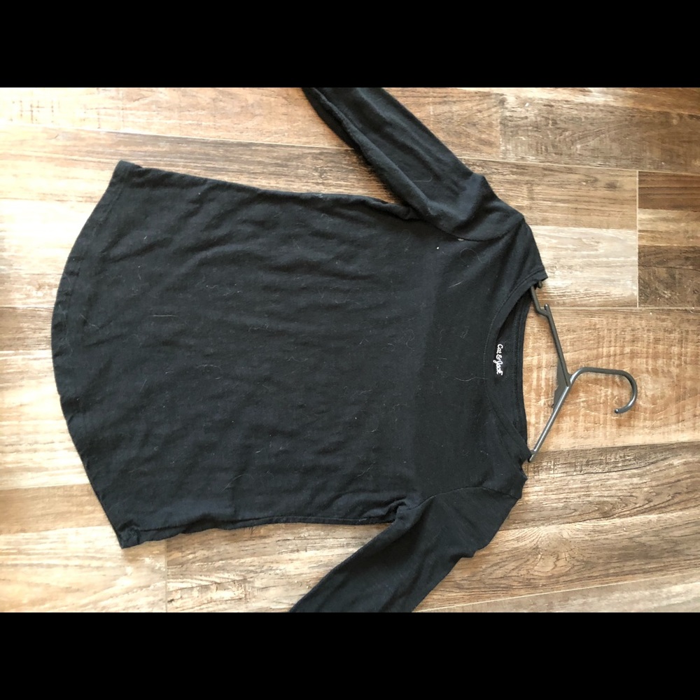 long sleeve black shirt
